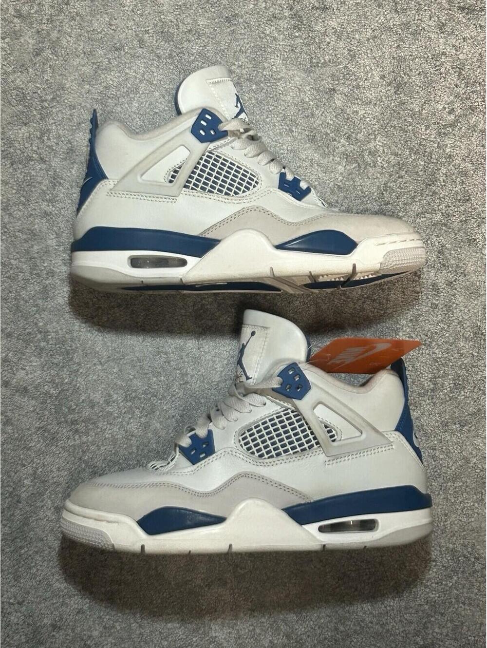Nike Air Jordan 4 Retro Size 5Y Military Industrial Blue